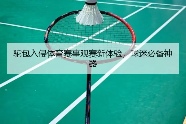 驼包入侵体育赛事观赛新体验,球迷必备神器
